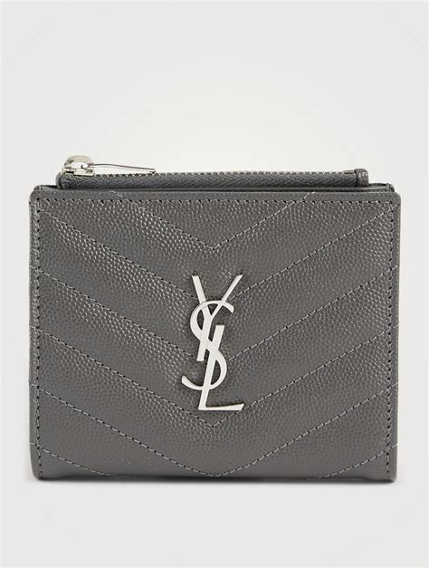 saint laurent zipped card holder.